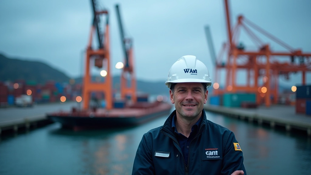 Saaremaa sadama infrastruktuur, kraanasid ja konteinereid, automatiseeritud logistika