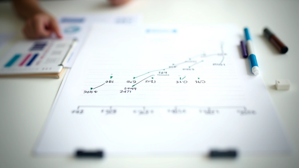 Whiteboard with financial milestone timeline and savings targets drawn out