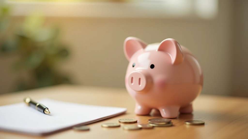 Piggy bank and financial growth concept visualization
