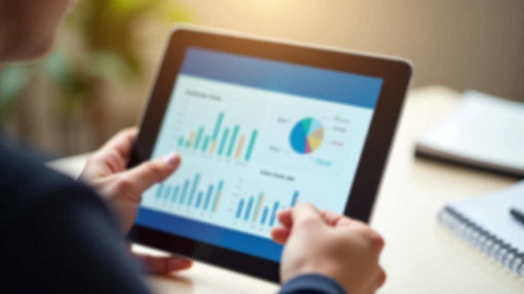 Colorful budget tracking spreadsheet displayed on tablet screen