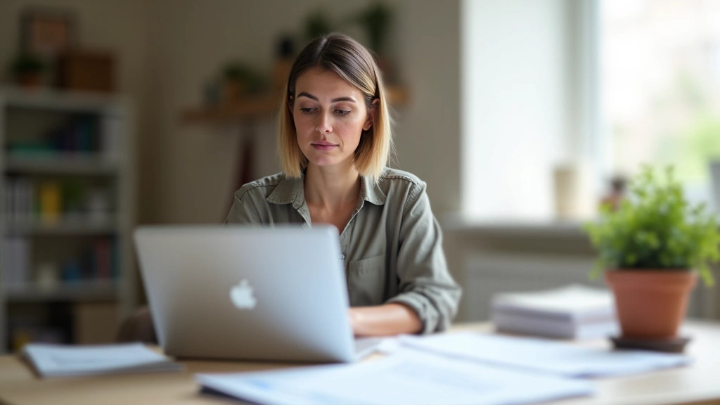 Financial planning in progress at home workspace